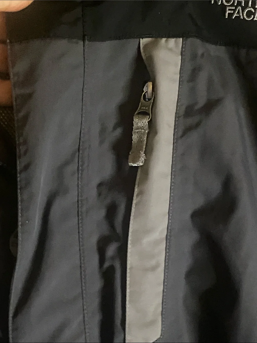 The North Face City Standard Hyvent insulated Black Gray jacket XL hood